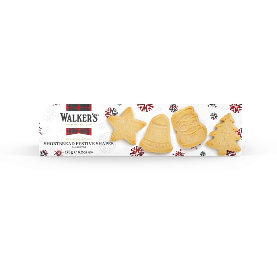WALKERS SHORTBREAD FESTIVE SHAPES 175G Jim's