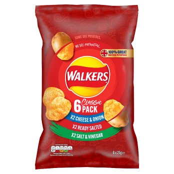 WALKERS VARIETY 6PK 6X25G - Jim's