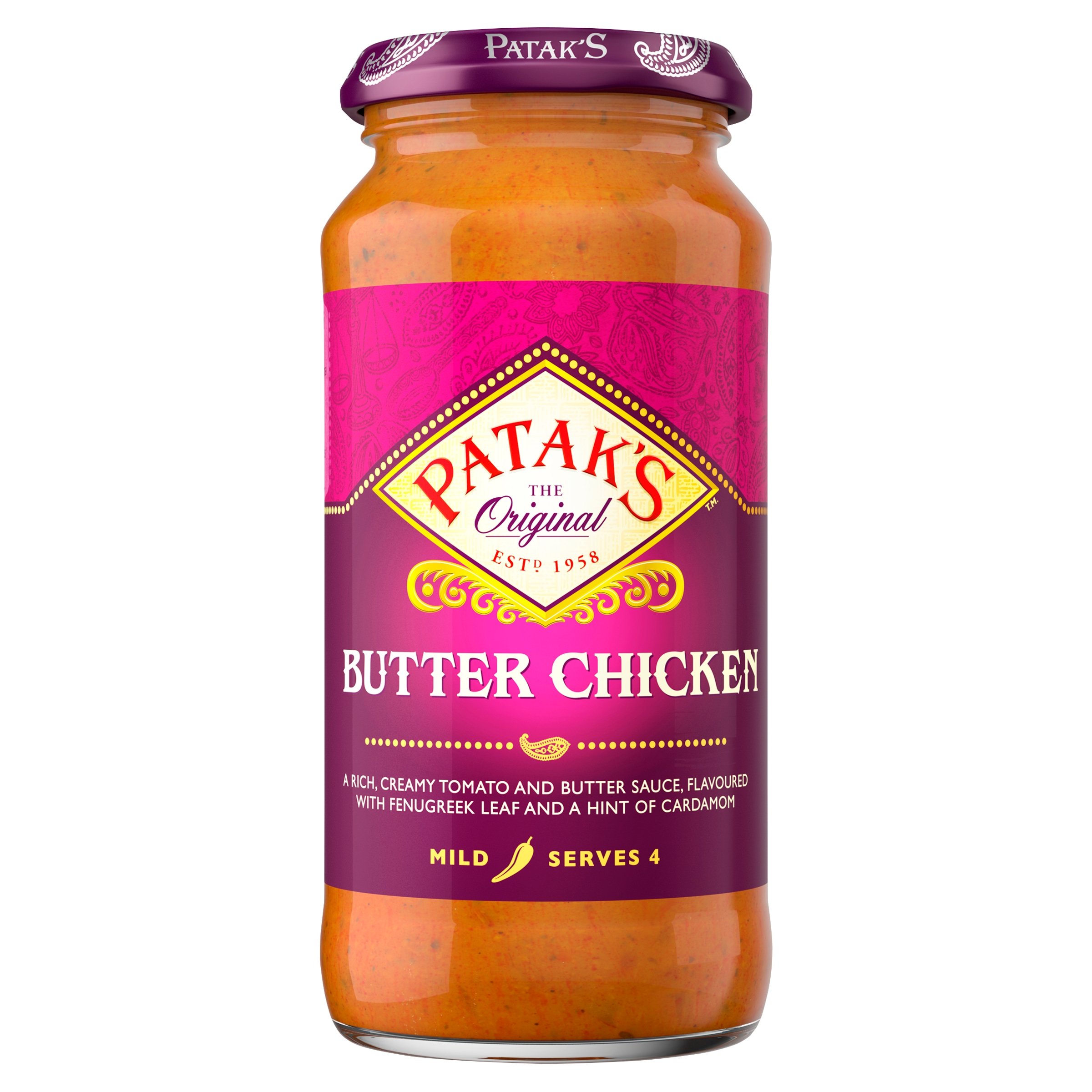 PATAK'S BUTTER CHICKEN CURRY SAUCE 450G Jim's
