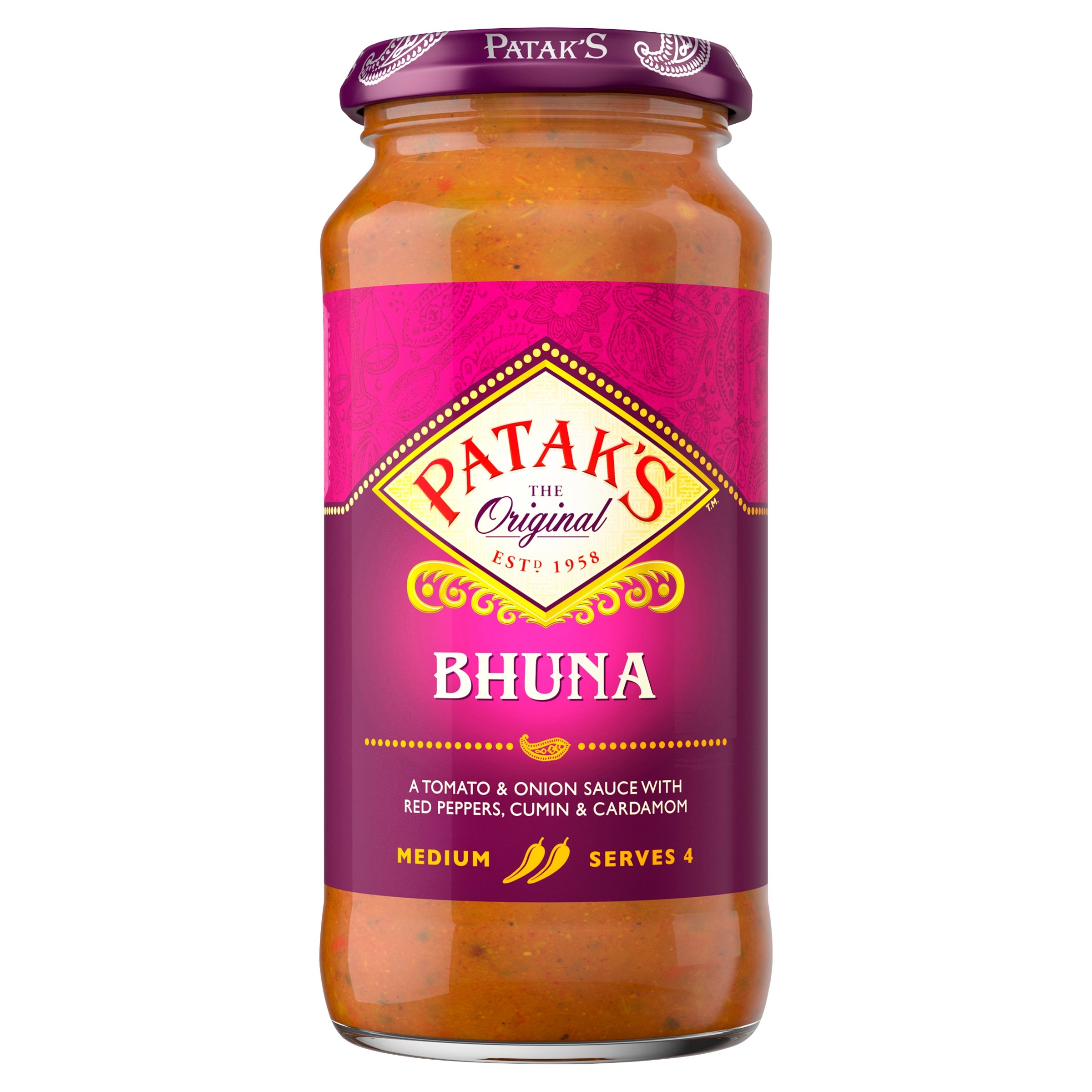 PATAK'S BHUNA CURRY SAUCE 450G Jim's